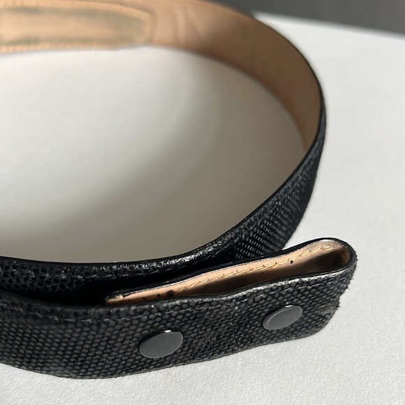 Judith Jack Men's Black Leather Belt - Picture 3 of 11